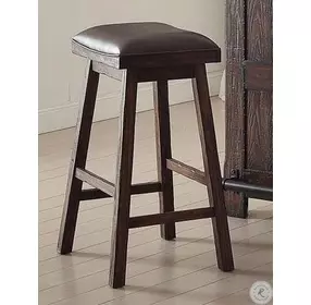 Gettysburg 30" Dark Distressed Saddle Bar Stool