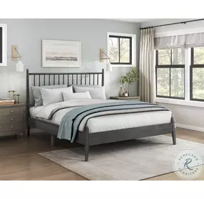 Brickell Gray Full Platform Bed