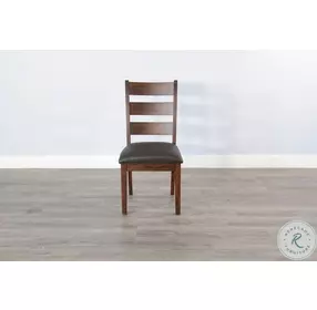Villa Rosso Vintage Mocha Ladderback Dining Chair Set of 2