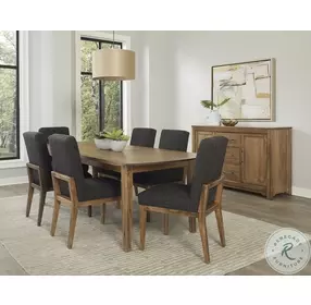 Ben And Erin Napier Medium Cherry And Black Performance Fabric Upholstered Side Chair Set of 2