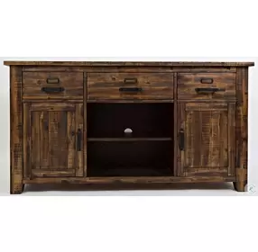 Cannon Valley Distressed Medium Brown 60" TV Stand