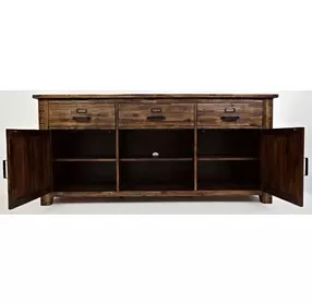 Cannon Valley Distressed Medium Brown 70" TV Stand