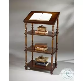 Cherry Dark Brown Library Stand