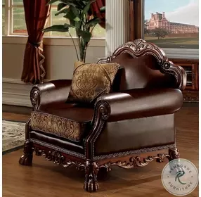 Dresden Brown Chenille Chair