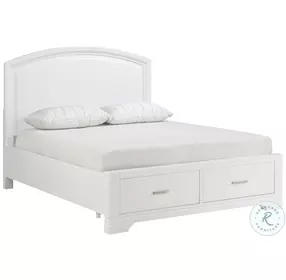 Hudson White Storage Platform Bedroom Set