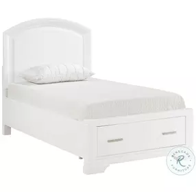 Hudson White Youth Storage Platform Bedroom Set
