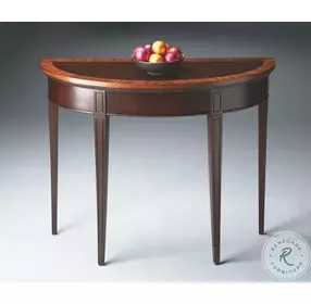 Masterpiece Cherry Nouveau Demilune Console Table