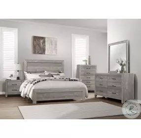 Corbin Gray Queen Panel Bed In A Box