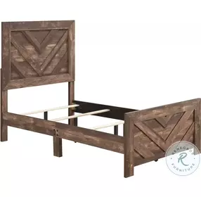 Corbin Rustic Brown Youth Panel Bedroom Set