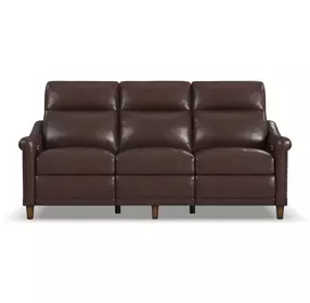 Elizabeth Brunette Brown Leather Power Reclining Living Room Set