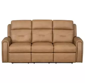 Felix Brown Leather Zero Gravity Triple Power Reclining Living Room Set