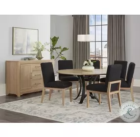 Ben And Erin Napier Bleached Cherry And Metal 48" Round Dining Table