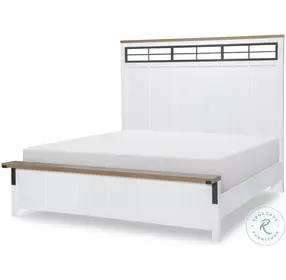 Franklin White Two Tone Panel Bedroom Set
