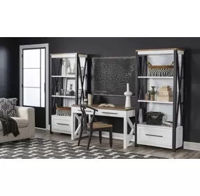 Franklin Harvest Oak and Natural White Etagere