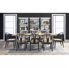Franklin Harvest Oak and Aged Black Side Chair Set of 2
