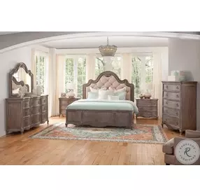 Genoa Brosse Taupe Large Nightstand