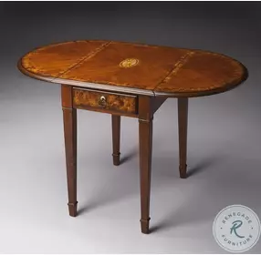 Masterpiece Glenview Olive Ash Burl Pembroke Table
