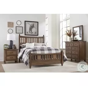 Brevard Light Brown California King Poster Bed