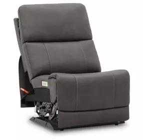 Carter Smoke Zero Gravity Armless Power Recliner with Power Headrest and Lumbar