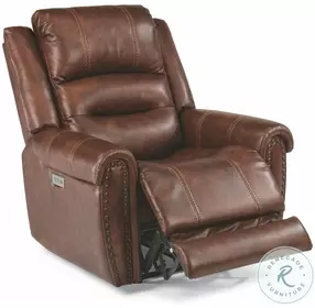 Oscar Light Brown Power Recliner With Power Headrest And Lumbar