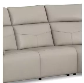 Vernon Dove Gray Zero Gravity Armless Power Recliner with Power Headrest and Lumbar