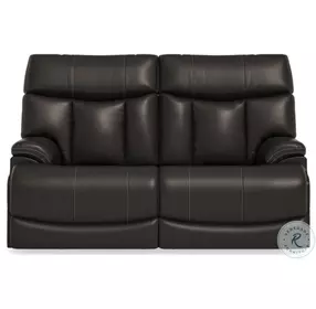Clive Black Power Reclining Loveseat With Power Headrest And Lumbar