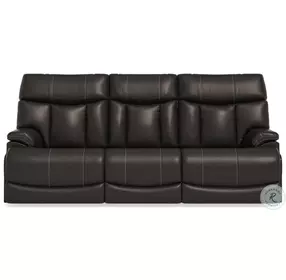 Clive Black Power Reclining Sofa With Power Headrest And Lumbar