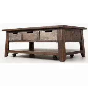 Painted Canyon Distressed Brown Cocktail Table