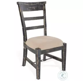 Cozy Luxe Black Sand Dining Side Chair Set of 2