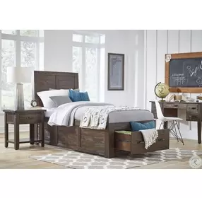 Jackson Lodge Subtle Twin Storage Platform Bed