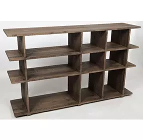 Conundrum Wire Brush Grey Wash Bookcase