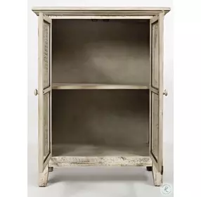 Rustic Shores Scrimshaw 2 Door Accent Cabinet