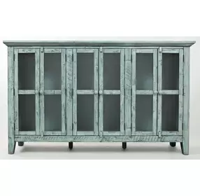 Rustic Shores Surfside 6 Door Accent Cabinet
