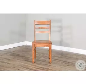Cozy Luxe Rustic Oak Dining Chair Set of 2