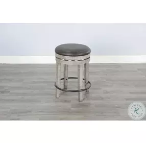 Golden Hearth Alpine Gray Swivel Counter Height Stool Set of 2