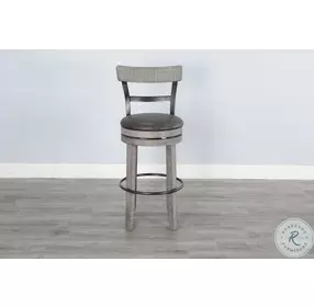 Autumn Echo Alpine Gray Swivel Barstool Set of 2