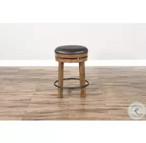 Velden Hollow Buckskin Swivel Counter Height Stool Set of 2