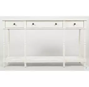 Stately Home Antique White Sofa Table