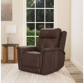Ranger Rustic Brown Leather Zero Gravity Power Recliner with USB Charging and Heat Massage