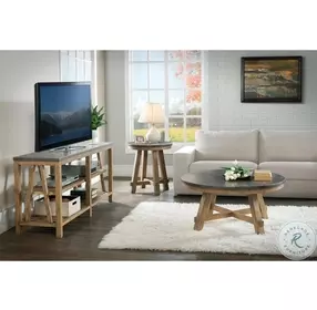 Weatherford Bluestone Round Cocktail Table