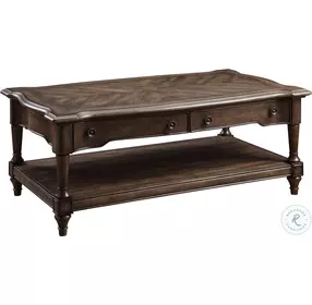 Heath Court Brown Wood Occasional Table Set