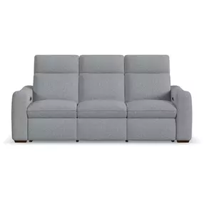 Ava Gray Performance Fabric Triple Power Reclining Living Room Set