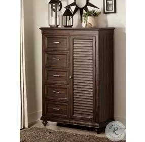 Cardano Driftwood Charcoal Wardrobe Chest