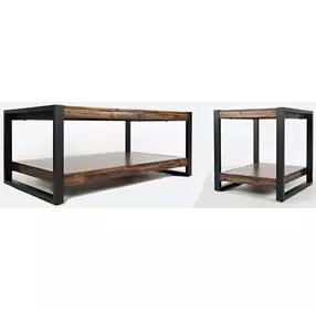 Loftworks Distressed Brown Cocktail Table