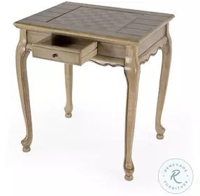 Bannockburn Tan And Beige Rectangular Game Table