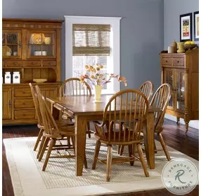 Treasures Rustic Oak Bow Back Arm Chair