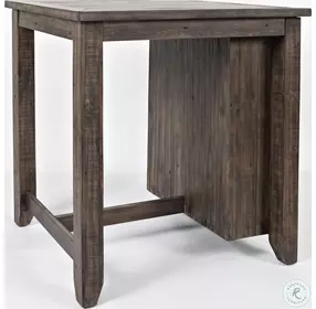 Madison County Barnwood Brown 3 Piece Counter Height Storage Dining Set