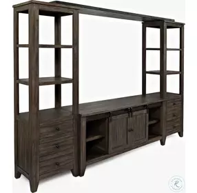 Madison County Barnwood Brown 60" Entertainment Wall