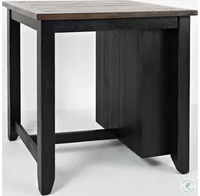 Madison County Vintage Black 3 Piece Counter Height Storage Dining Set