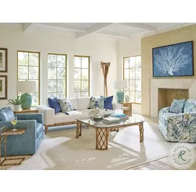 Key Biscayne Light Driftwood Yellowfin Accent Table